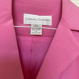 Pink skirt-top suit, size 4, excellent condition